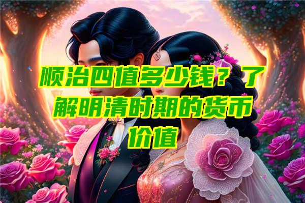 顺治四值多少钱？了解明清时期的货币价值