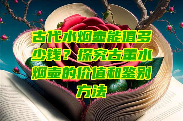 古代水烟壶能值多少钱？探究古董水烟壶的价值和鉴别方法