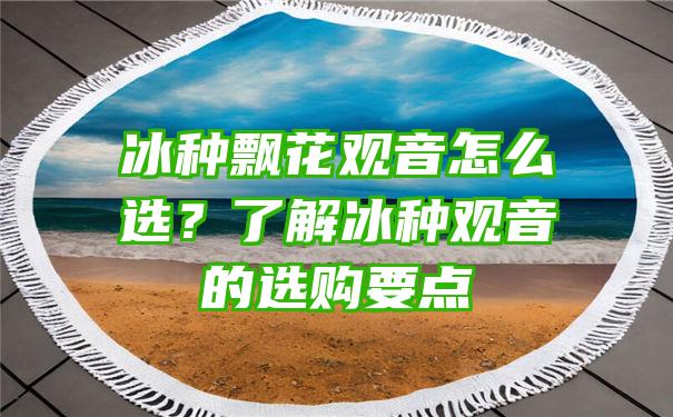 冰种飘花怎么选？了解冰种的选购要点