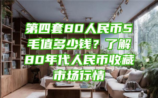 第四套80人民币5毛值多少钱？了解80年代人民币收藏市场行情