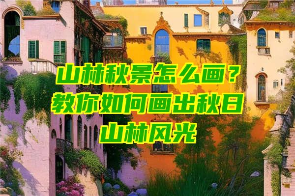 山林秋景怎么画？教你如何画出秋日山林风光