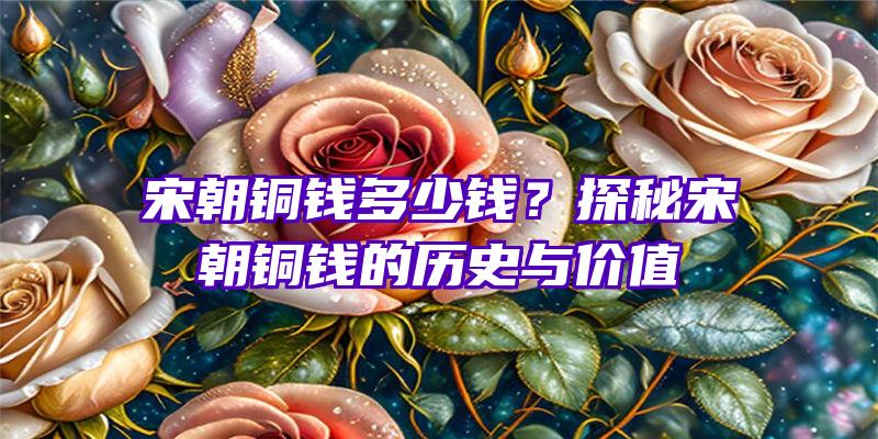 宋朝铜钱多少钱？探秘宋朝铜钱的历史与价值