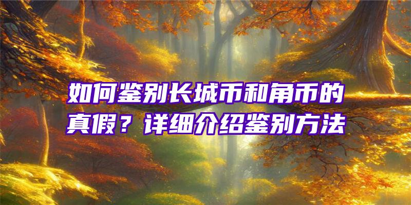 如何鉴别长城币和角币的真假？详细介绍鉴别方法