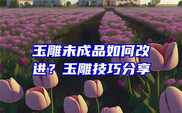 玉雕未成品如何改进？玉雕技巧分享