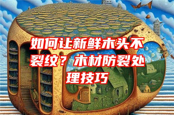 如何让新鲜木头不裂纹？木材防裂处理技巧