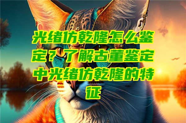 光绪仿乾隆怎么鉴定？了解古董鉴定中光绪仿乾隆的特征