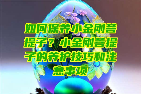 如何保养小金刚菩提子？小金刚菩提子的养护技巧和注意事项