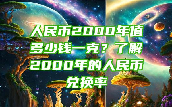 人民币2000年值多少钱一克？了解2000年的人民币兑换率