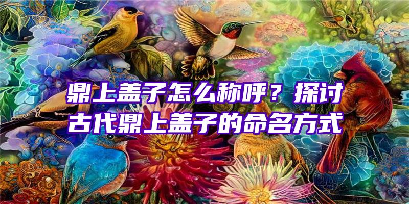 鼎上盖子怎么称呼？探讨古代鼎上盖子的命名方式