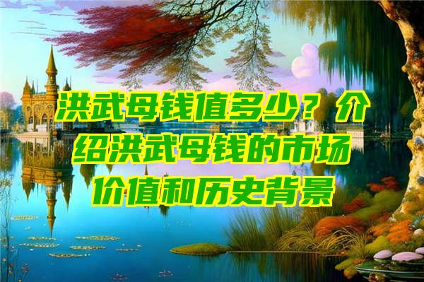 洪武母钱值多少？介绍洪武母钱的市场价值和历史背景