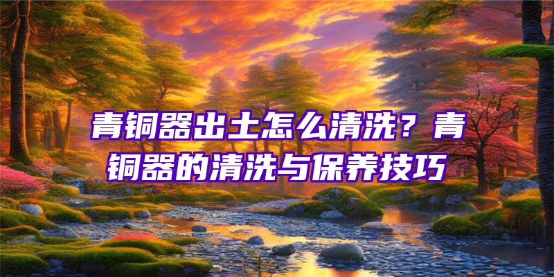 青铜器出土怎么清洗？青铜器的清洗与保养技巧