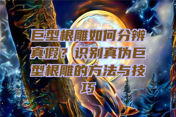 巨型根雕如何分辨真假？识别真伪巨型根雕的方法与技巧