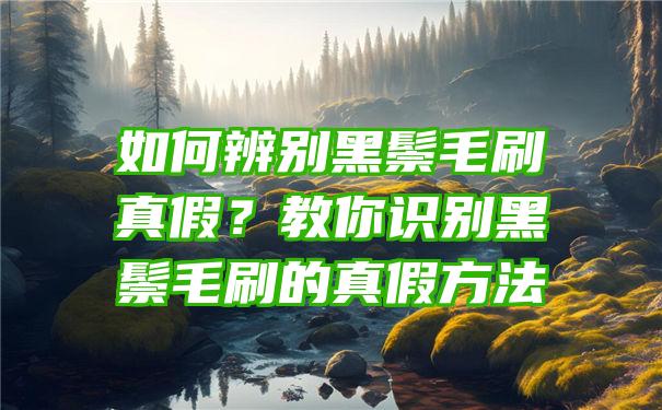 如何辨别黑鬃毛刷真假？教你识别黑鬃毛刷的真假方法