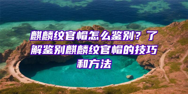 麒麟纹官帽怎么鉴别？了解鉴别麒麟纹官帽的技巧和方法