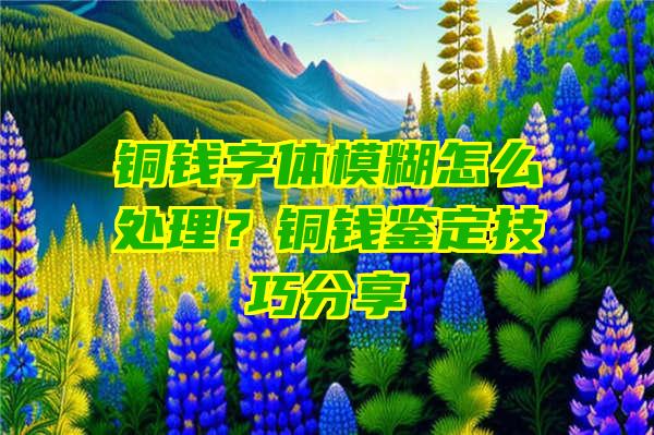 铜钱字体模糊怎么处理？铜钱鉴定技巧分享