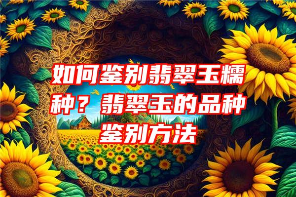 如何鉴别翡翠玉糯种？翡翠玉的品种鉴别方法