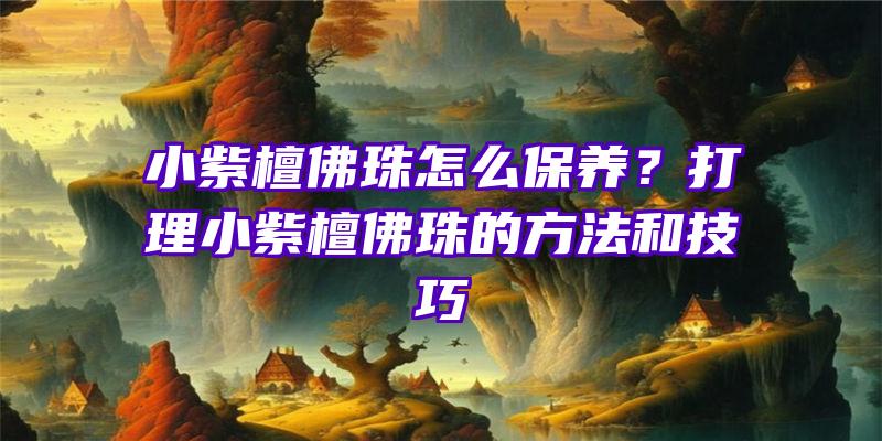 小紫檀珠怎么保养？打理小紫檀珠的方法和技巧