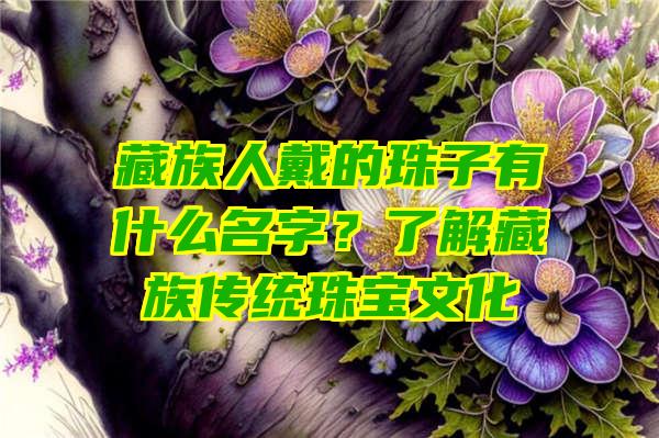 藏族人戴的珠子有什么名字？了解藏族传统珠宝文化