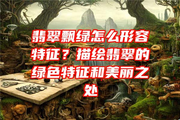 翡翠飘绿怎么形容特征？描绘翡翠的绿色特征和美丽之处