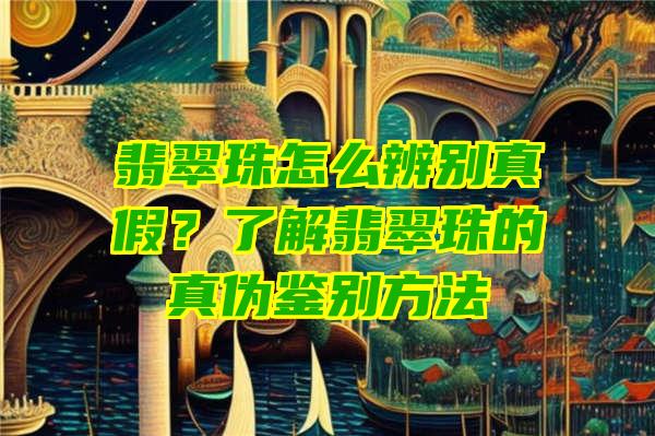 翡翠珠怎么辨别真假？了解翡翠珠的真伪鉴别方法