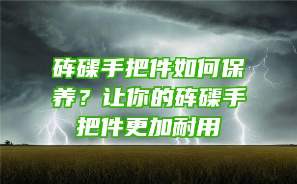 砗磲手把件如何保养？让你的砗磲手把件更加耐用