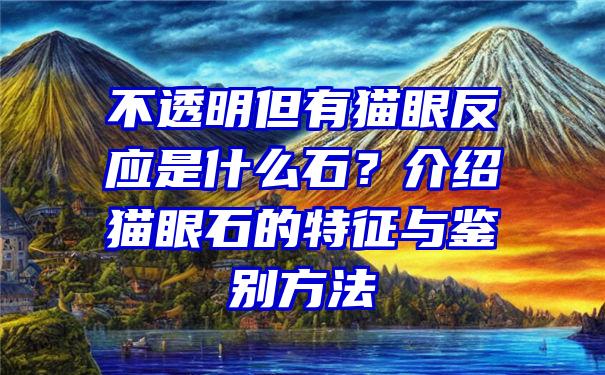 不透明但有猫眼反应是什么石？介绍猫眼石的特征与鉴别方法