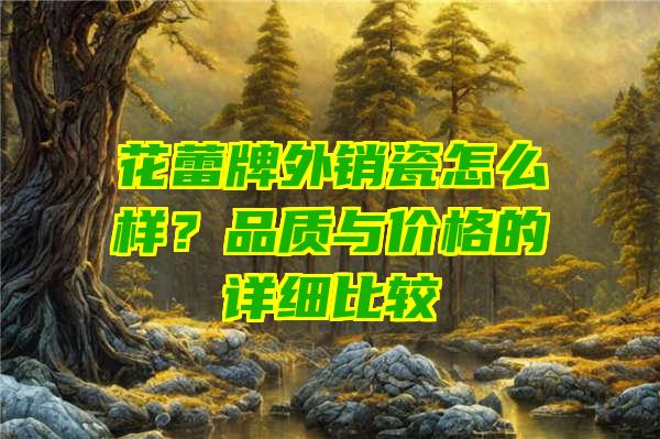 花蕾牌外销瓷怎么样？品质与价格的详细比较