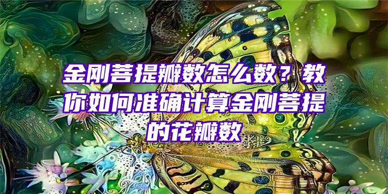 金刚菩提瓣数怎么数？教你如何准确计算金刚菩提的花瓣数