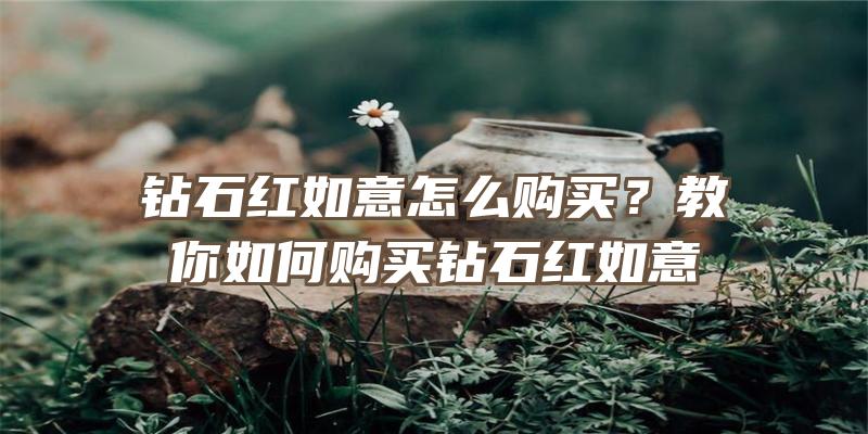 钻石红如意怎么购买？教你如何购买钻石红如意