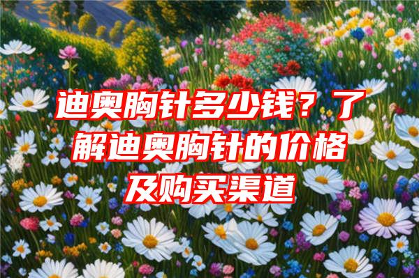 迪奥胸针多少钱？了解迪奥胸针的价格及购买渠道