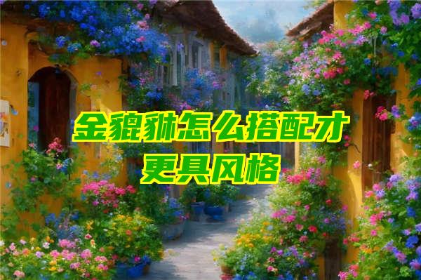 金貔貅怎么搭配才更具风格