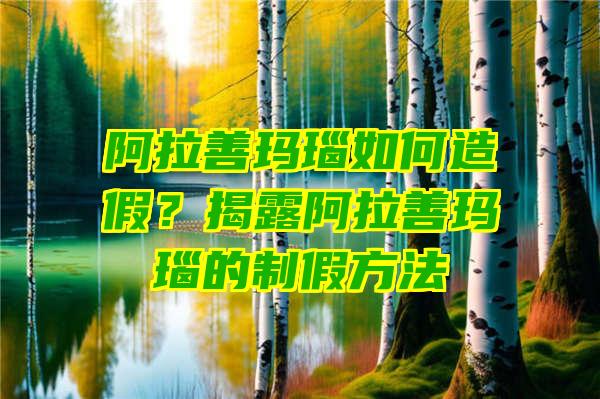 阿拉善玛瑙如何造假？揭露阿拉善玛瑙的制假方法