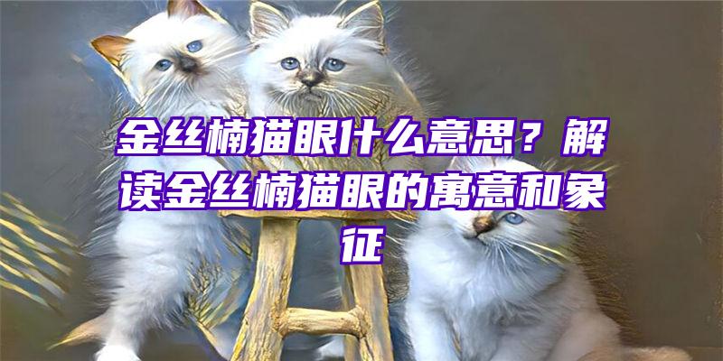 金丝楠猫眼什么意思？解读金丝楠猫眼的寓意和象征