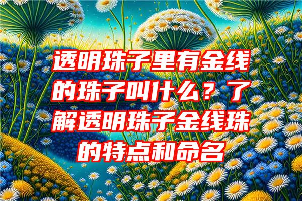 透明珠子里有金线的珠子叫什么？了解透明珠子金线珠的特点和命名