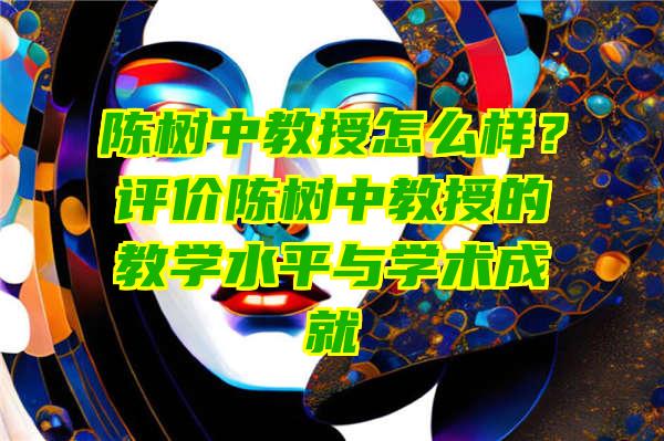 陈树中教授怎么样？评价陈树中教授的教学水平与学术成就