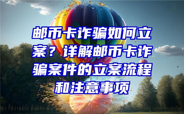 邮币卡诈骗如何立案？详解邮币卡诈骗案件的立案流程和注意事项