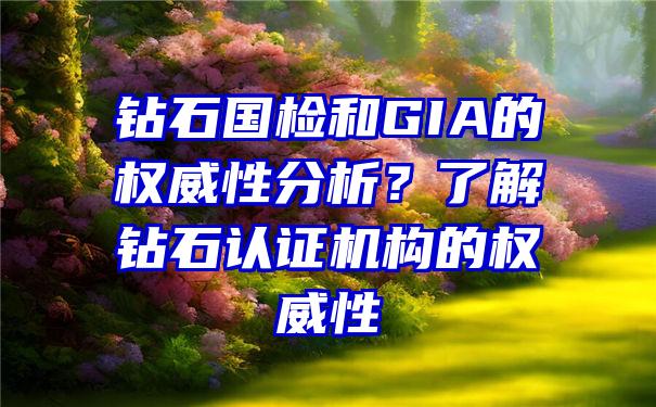 钻石国检和GIA的权威性分析？了解钻石认证机构的权威性