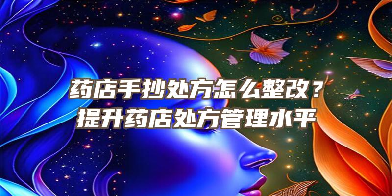 药店手抄处方怎么整改？提升药店处方管理水平