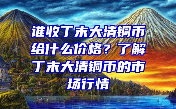 谁收丁末大清铜币给什么价格？了解丁末大清铜币的市场行情