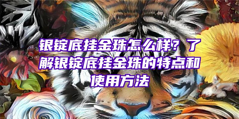 银锭底挂金珠怎么样？了解银锭底挂金珠的特点和使用方法