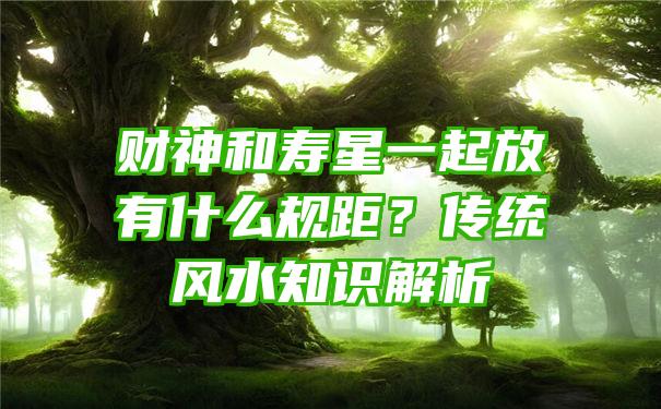 财神和寿星一起放有什么规距？传统风水知识解析