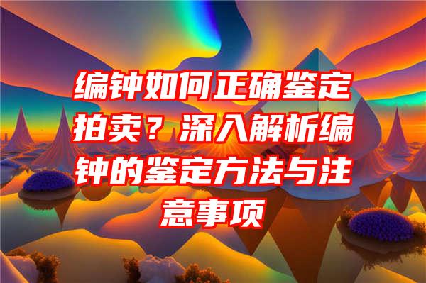 编钟如何正确鉴定拍卖？深入解析编钟的鉴定方法与注意事项