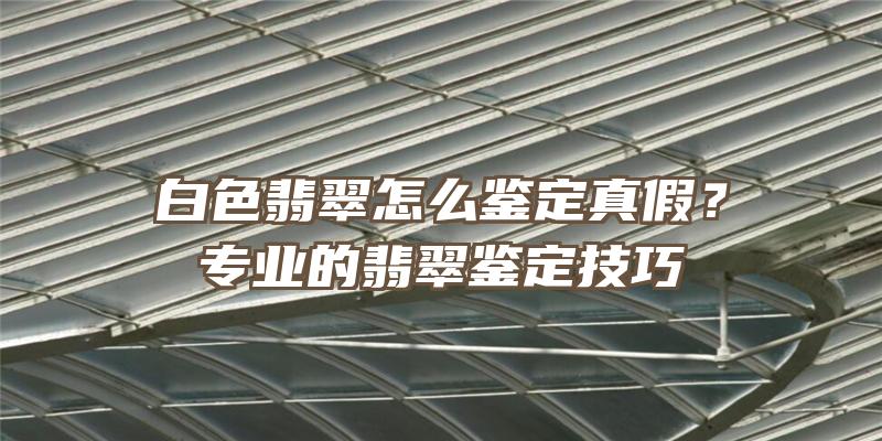 白色翡翠怎么鉴定真假？专业的翡翠鉴定技巧