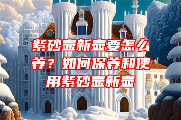 紫砂壶新壶要怎么养？如何保养和使用紫砂壶新壶