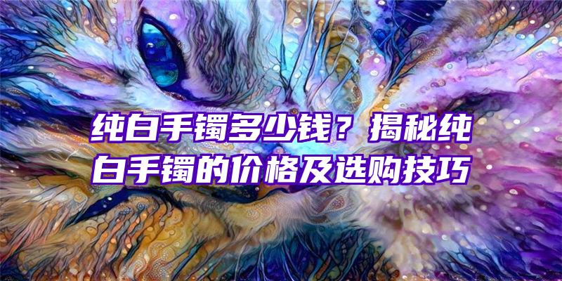 纯白手镯多少钱？揭秘纯白手镯的价格及选购技巧