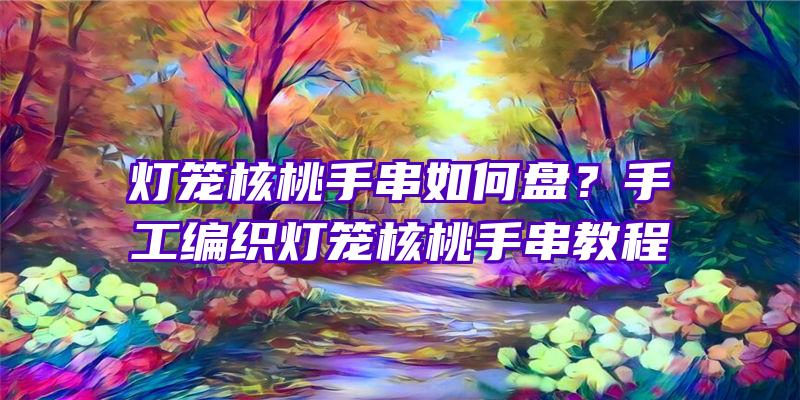 灯笼核桃手串如何盘？手工编织灯笼核桃手串教程