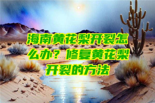 海南黄花梨开裂怎么办？修复黄花梨开裂的方法