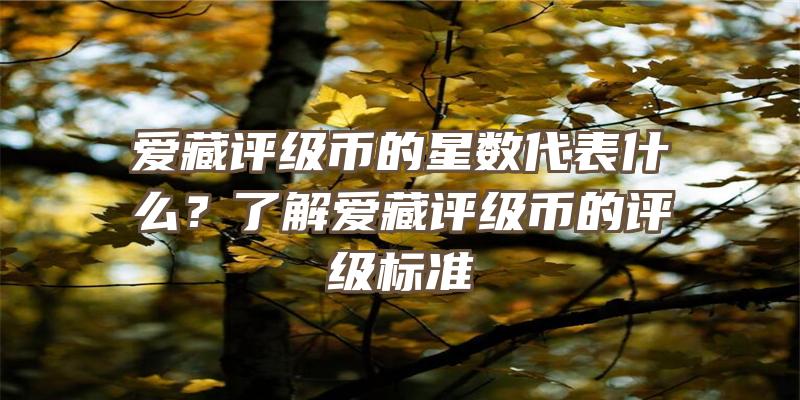 爱藏评级币的星数代表什么？了解爱藏评级币的评级标准