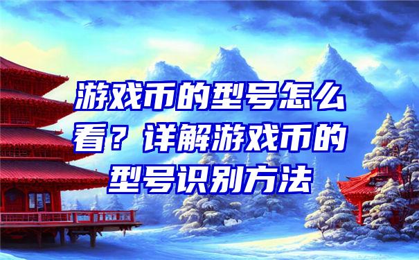 游戏币的型号怎么看？详解游戏币的型号识别方法