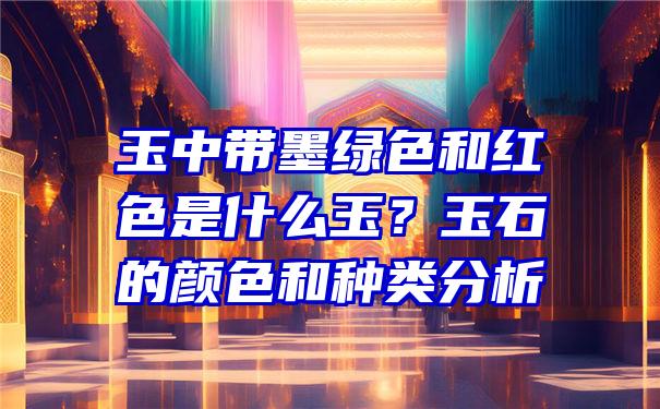 玉中带墨绿色和红色是什么玉？玉石的颜色和种类分析